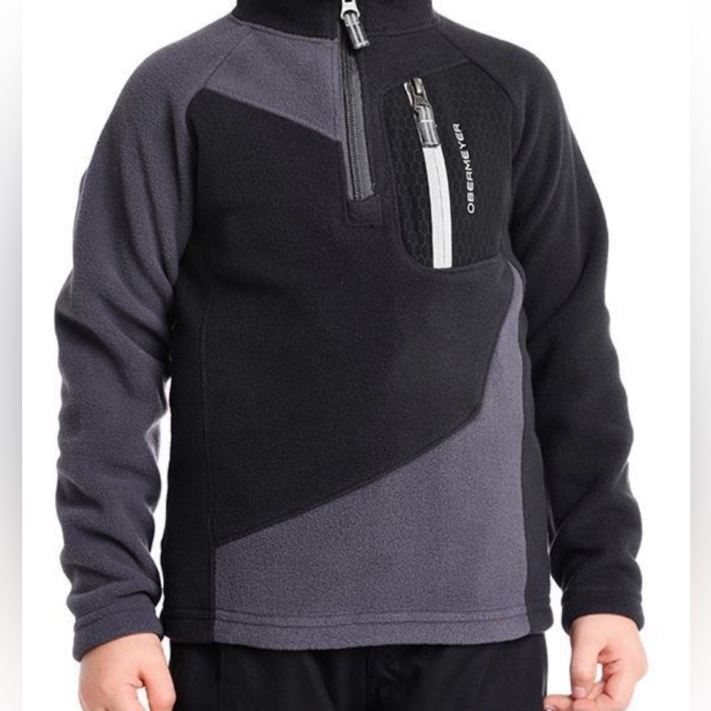 Obermeyer Pulsar Fleece Boys Half Zip Ski Top Size‎ XL (10-12)